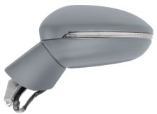 Espejo retrovisor Volkswagen Golf Sportsvan 2018-2021 base imprimada / electrico / termico / piloto intermitente / luz cortesia / abatible electricamente / imprimado / izquierdo