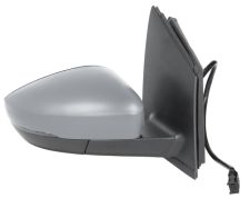 Espejo retrovisor Volkswagen Polo 2010-2014 conector rectangular / mecanico / piloto intermitente / imprimado / derecho