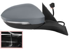 Espejo retrovisor Volkswagen T-Roc 2022-> electrico / termico / piloto intermitente / luz cortesia / abatible electricamente / memoria / imprimado / derecho
