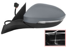 Espejo retrovisor Volkswagen T-Roc 2022-> electrico / termico / piloto intermitente / luz cortesia / abatible electricamente / memoria / imprimado / izquierdo