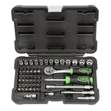 Estuche de herramientas con vasos hexagonales 56 piezas