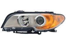 Faro delantero Bmw Serie 3 (e46) 2003-2005 coupe / piloto ambar / base cromada / izquierdo