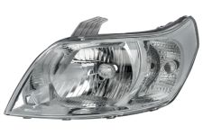 Faro delantero Chevrolet Aveo 2009-2011 base cromada / izquierdo