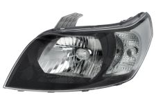 Faro delantero Chevrolet Aveo 2009-2011 base negra / izquierdo