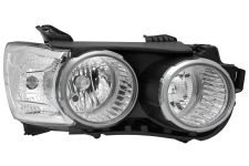 Faro delantero Chevrolet Aveo 2011-2016 con cerco cromado / derecho