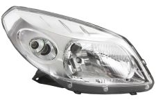 Faro delantero Dacia Sandero 2008-2013 base cromada / derecho