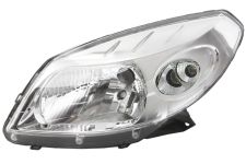 Faro delantero Dacia Sandero 2008-2013 base cromada / izquierdo