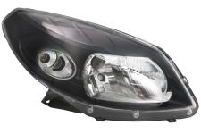 Faro delantero Dacia Sandero 2008-2013 base negra / derecho