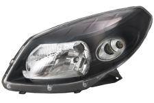 Faro delantero Dacia Sandero 2008-2013 base negra / izquierdo