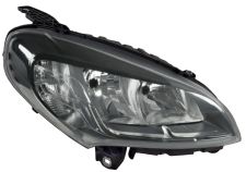 Faro delantero Fiat Doblo 2015-2022 detalle negro / derecho