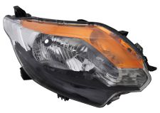 Faro delantero Fiat Fullback 2016-> base negra / con motor / derecho