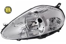 Faro delantero Fiat Punto 2005-2008 14 pins / base cromada / izquierdo