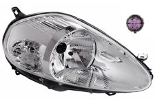 Faro delantero Fiat Punto 2008-2012 8 pins / base cromada / derecho