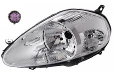 Faro delantero Fiat Punto 2008-2012 8 pins / base cromada / izquierdo