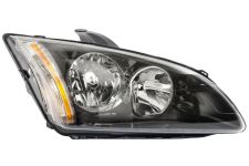 Faro delantero Ford Focus 2005-2008 base negra / derecho