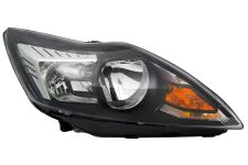 Faro delantero Ford Focus 2008-2011 base negra / cromada / derecho