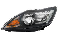 Faro delantero Ford Focus 2008-2011 base negra / cromada / izquierdo
