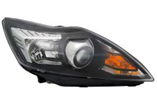 Faro delantero Ford Focus 2008-2011 con luz de giro (afs) / base negra / cromada / derecho