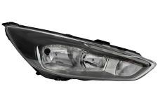 Faro delantero Ford Focus 2015-2018 base negra / lampara h7+h1+led / derecho