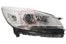 Faro delantero Ford Kuga 2013-2016 xenon / cromado / derecho