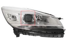Faro delantero Ford Kuga 2013-2016 xenon / negro / derecho