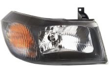 Faro delantero Ford Transit 2000-2006 base negra / con reflector / derecho