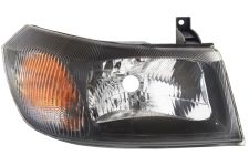 Faro delantero Ford Transit 2000-2006 base negra / sin reflector / derecho