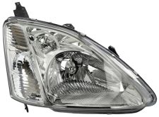 Faro delantero Honda Civic 2001-2002 3/5 puertas / base cromada clara / derecho