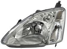 Faro delantero Honda Civic 2001-2002 3/5 puertas / base cromada clara / izquierdo