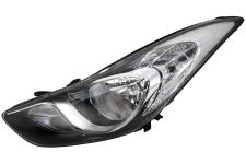 Faro delantero Hyundai Elantra 2011-2013 base negra / izquierdo