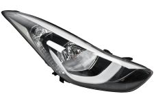 Faro delantero Hyundai Elantra 2013-2016 base negra / derecho