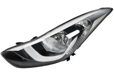 Faro delantero Hyundai Elantra 2013-2016 base negra / izquierdo