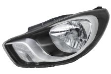 Faro delantero Hyundai I10 2010-2013 base negra / izquierdo