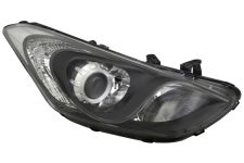 Faro delantero Hyundai I30 2012-2016 lampara h7+h7+h7 / detalle negro / derecho