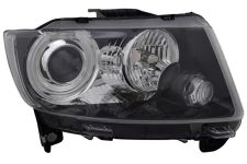 Faro delantero Jeep Compass 2011-2017 base negra / derecho