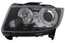 Faro delantero Jeep Compass 2011-2017 base negra / izquierdo