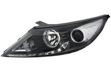 Faro delantero Kia Sportage 2010-2014 base negra / con luz diurna / led / izquierdo