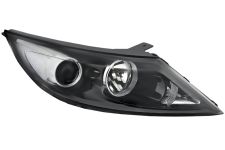Faro delantero Kia Sportage 2010-2014 base negra / derecho