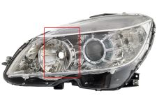 Faro delantero Mercedes Clase C (w204) 2007-2011 detalle aro cromado / izquierdo