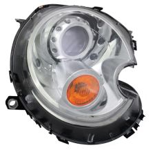 Faro delantero Mini Clubman 2007-2010 xenon / base cromada / piloto ambar / derecho