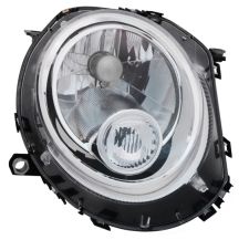 Faro delantero Mini Coupe 2011-2017 base cromada / piloto blanco / derecho