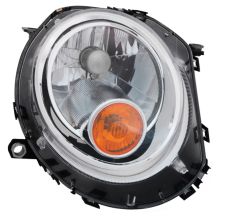 Faro delantero Mini One 2007-2010 base cromada / piloto ambar / derecho