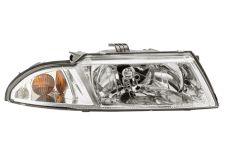 Faro delantero Mitsubishi Carisma 1999-2006 base cromada / derecho