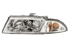 Faro delantero Mitsubishi Carisma 1999-2006 base cromada / izquierdo