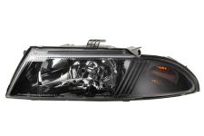Faro delantero Mitsubishi Carisma 1999-2006 base negra / izquierdo