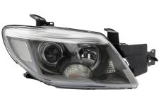 Faro delantero Mitsubishi Outlander 2005-2006 base negra / derecho