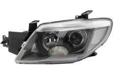 Faro delantero Mitsubishi Outlander 2005-2006 base negra / izquierdo