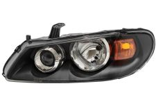 Faro delantero Nissan Almera 2003-2007 base negra / izquierdo