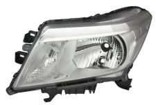 Faro delantero Nissan Navara 2015-> base cromada / izquierdo