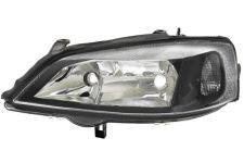Faro delantero Opel Astra g 1998-2004 base negra / izquierdo